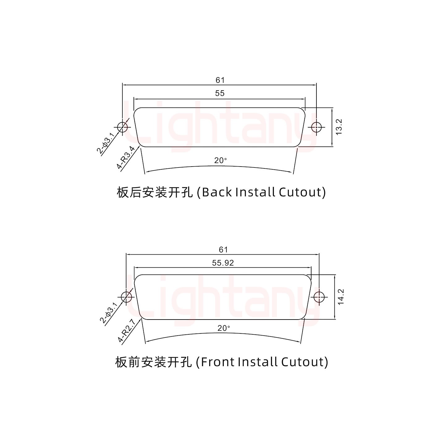 24W7公短體焊線(xiàn)/光孔/大電流10A