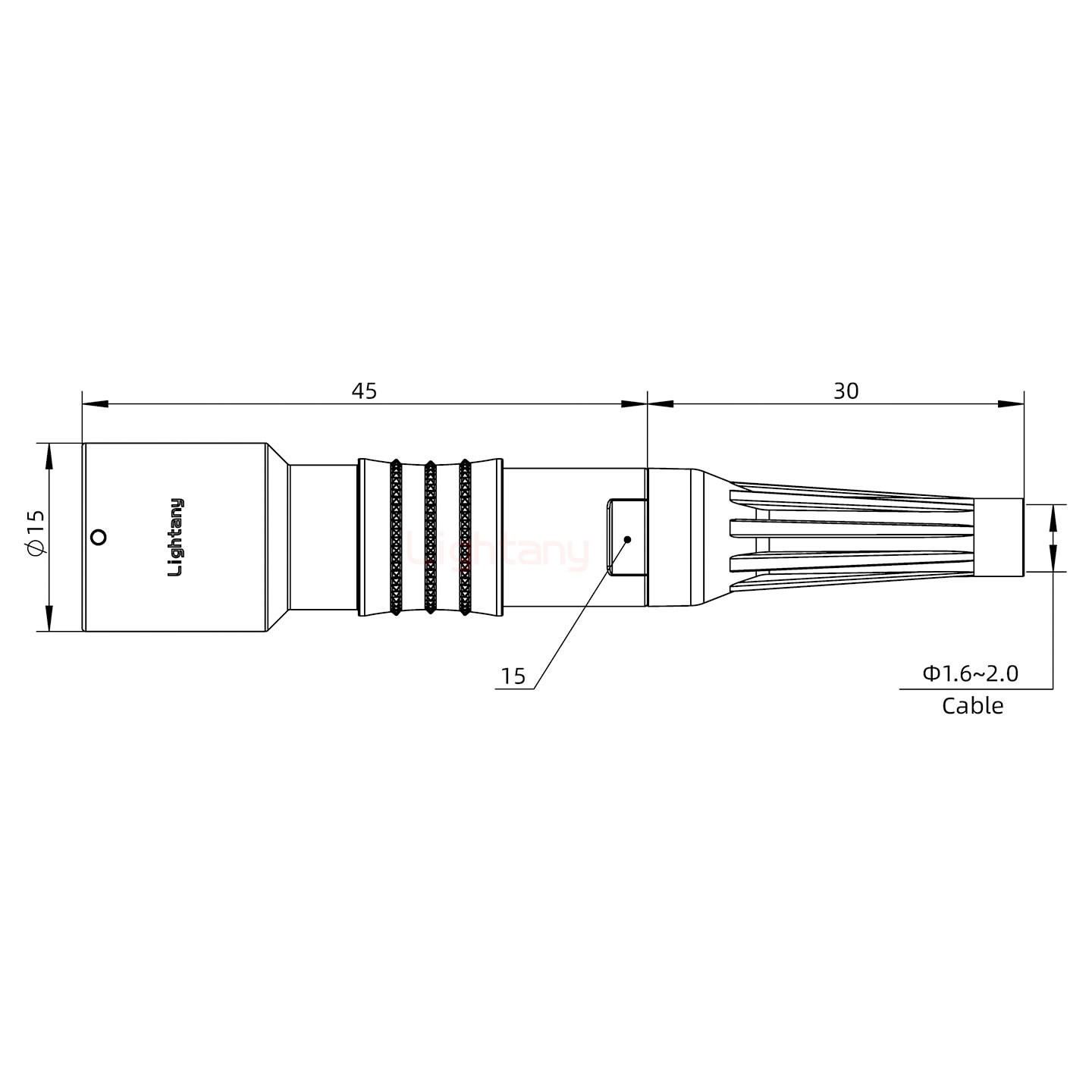 PHG.1K.003.CLAC20Z推拉自鎖帶護(hù)套浮動插座