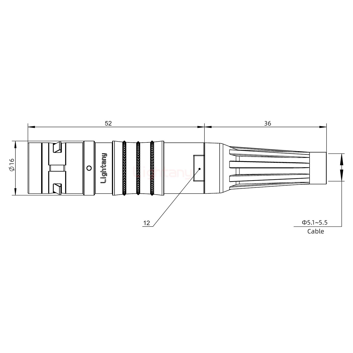 FGG.2K.002.CLAC55Z推拉自鎖帶護(hù)套直式插頭