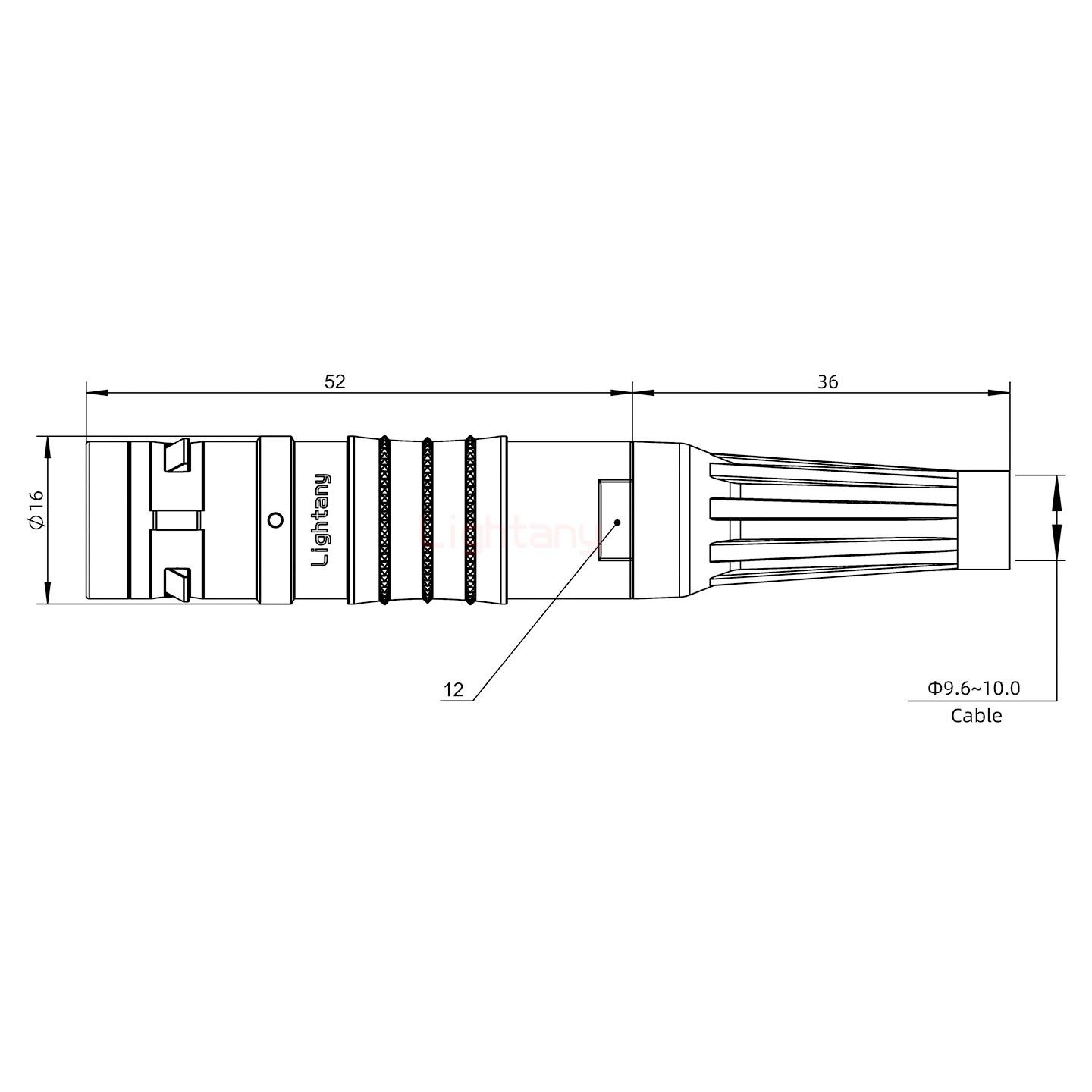 FGG.2K.003.CLAK10Z推拉自鎖帶護套直式插頭