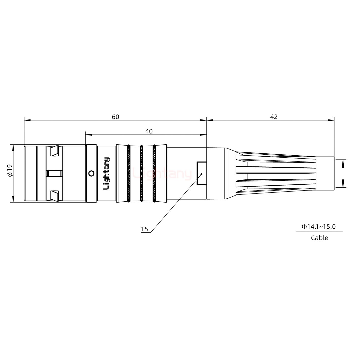FGG.3K.002.CLAK15Z推拉自鎖帶護套直式插頭